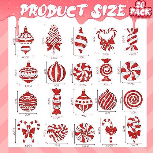 Miniatura 8 de Tondiamo Juego de 20 llaveros de pintura de diamantes de Navidad 5D, colgantes de arte de diamantes de doble cara para decoración de fiestas de