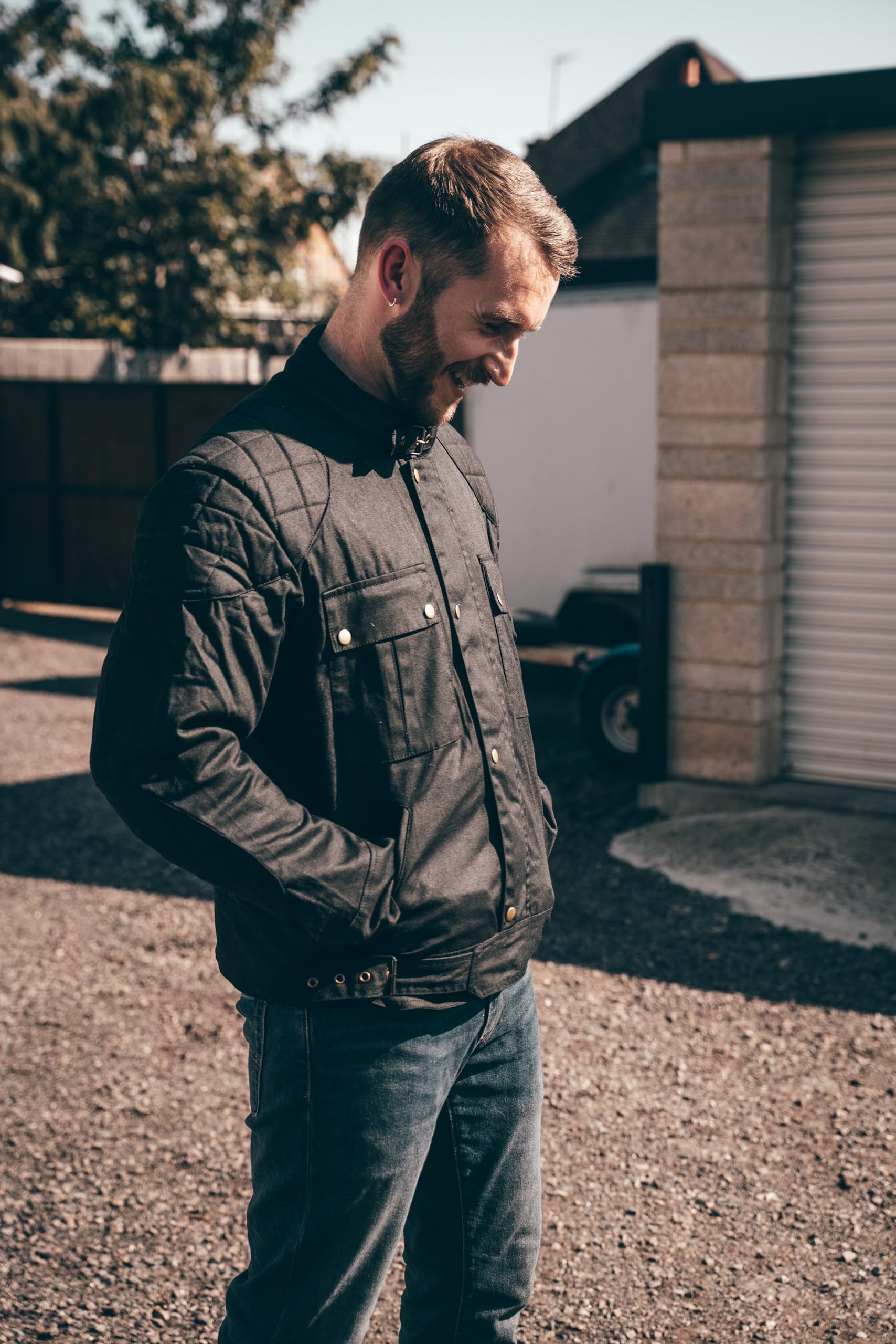 Texpeed Cirée imperméable veste homme homologué avec protection - Hiver court blouson motard avec armure CE (EN 1621-1) Noir - XXL | EN 17092 Vêtement de moto renforcé EN 1621-1 [niveau 1] Armure de motard flexible, doublure thermique d'hiver amovible