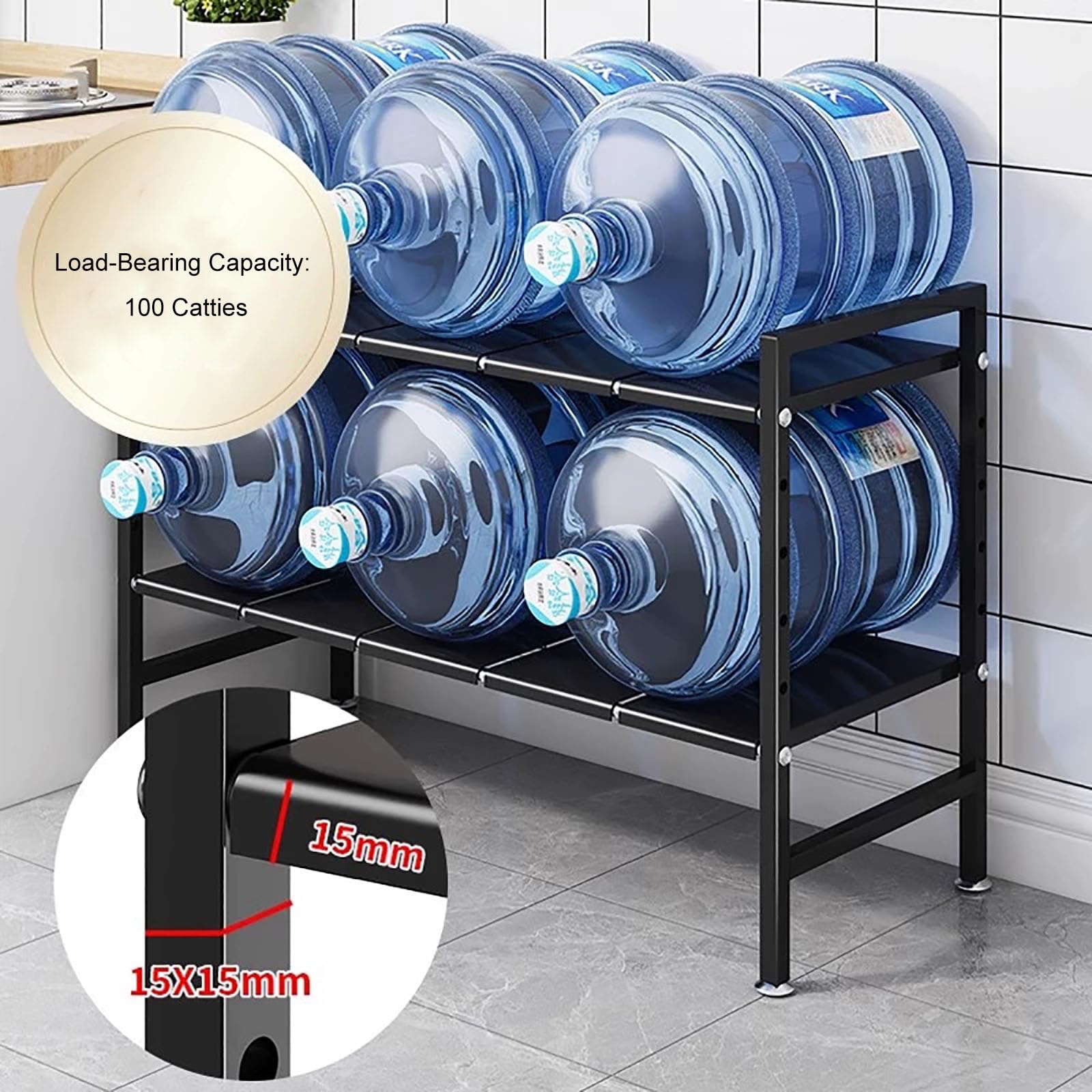 Erweiterbarer Unterschrank Organizer, 2-Stufiger Spülschrank Organizer Ausziehbar mit Abnehmbaren Paneelen, Regal Ausziehbar für die Garderobe(Medium)