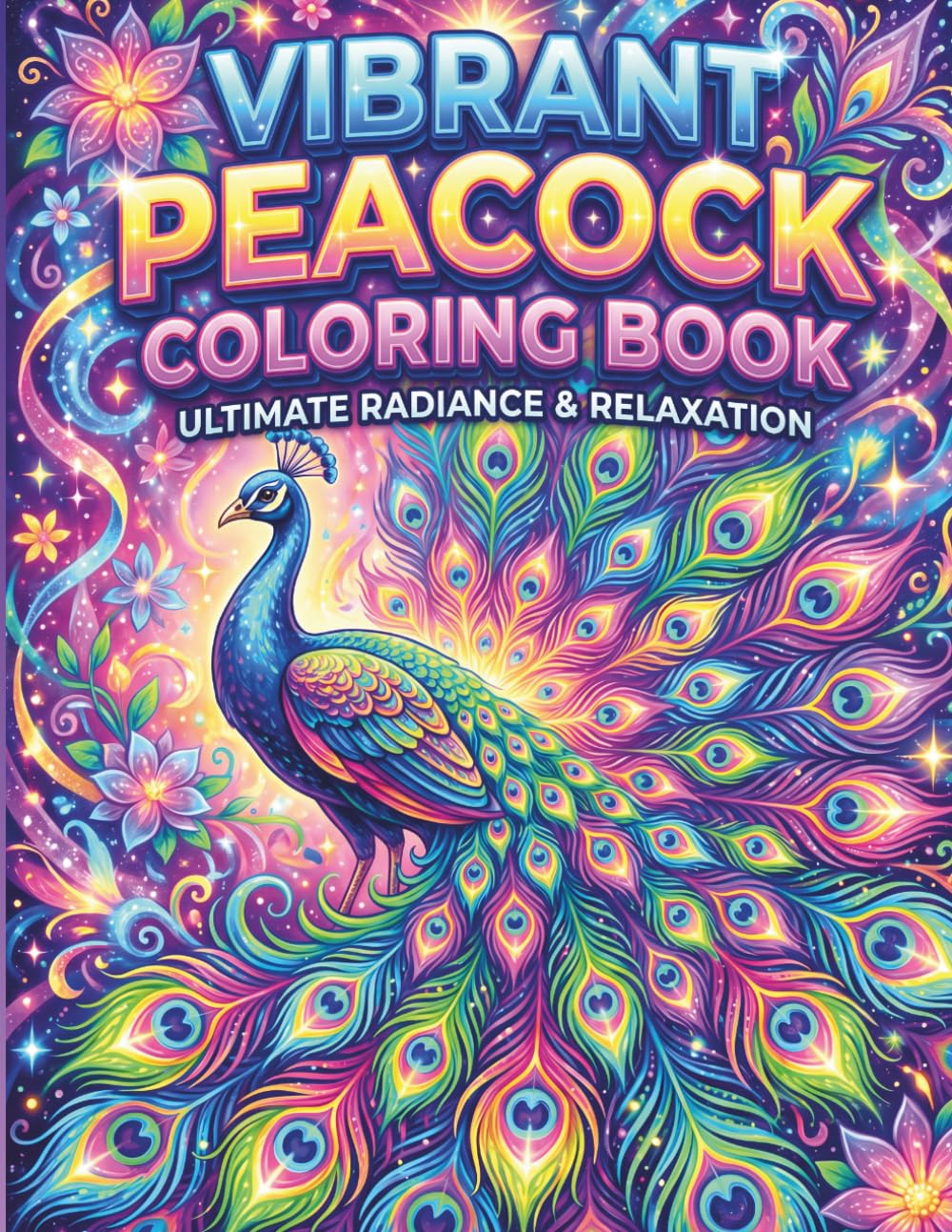 Elegant Peacock Coloring Book: Beautiful Bird Designs with Relaxing Patterns for Stress Relief and Creativity