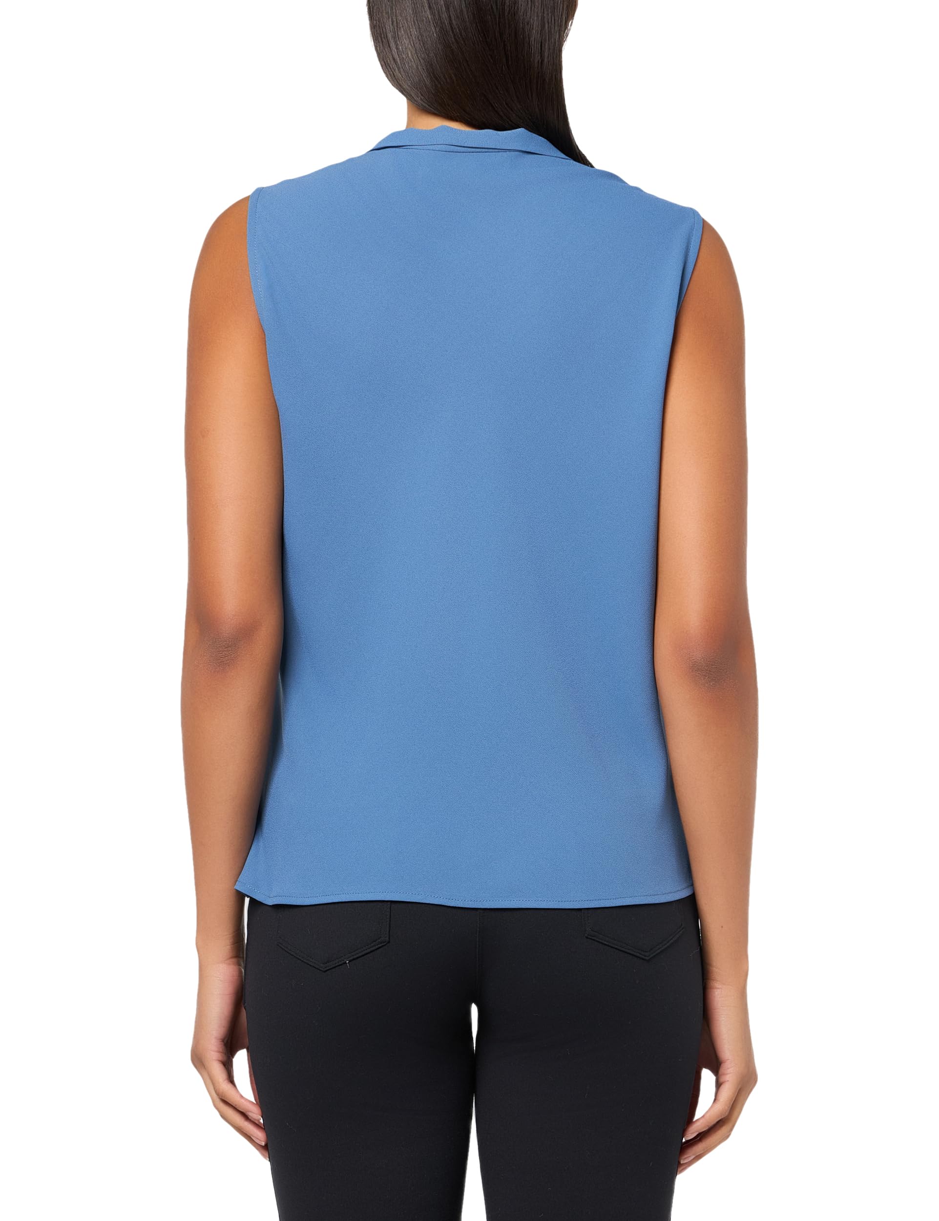 Kasper Women's Slvlss Tie Front Blouse