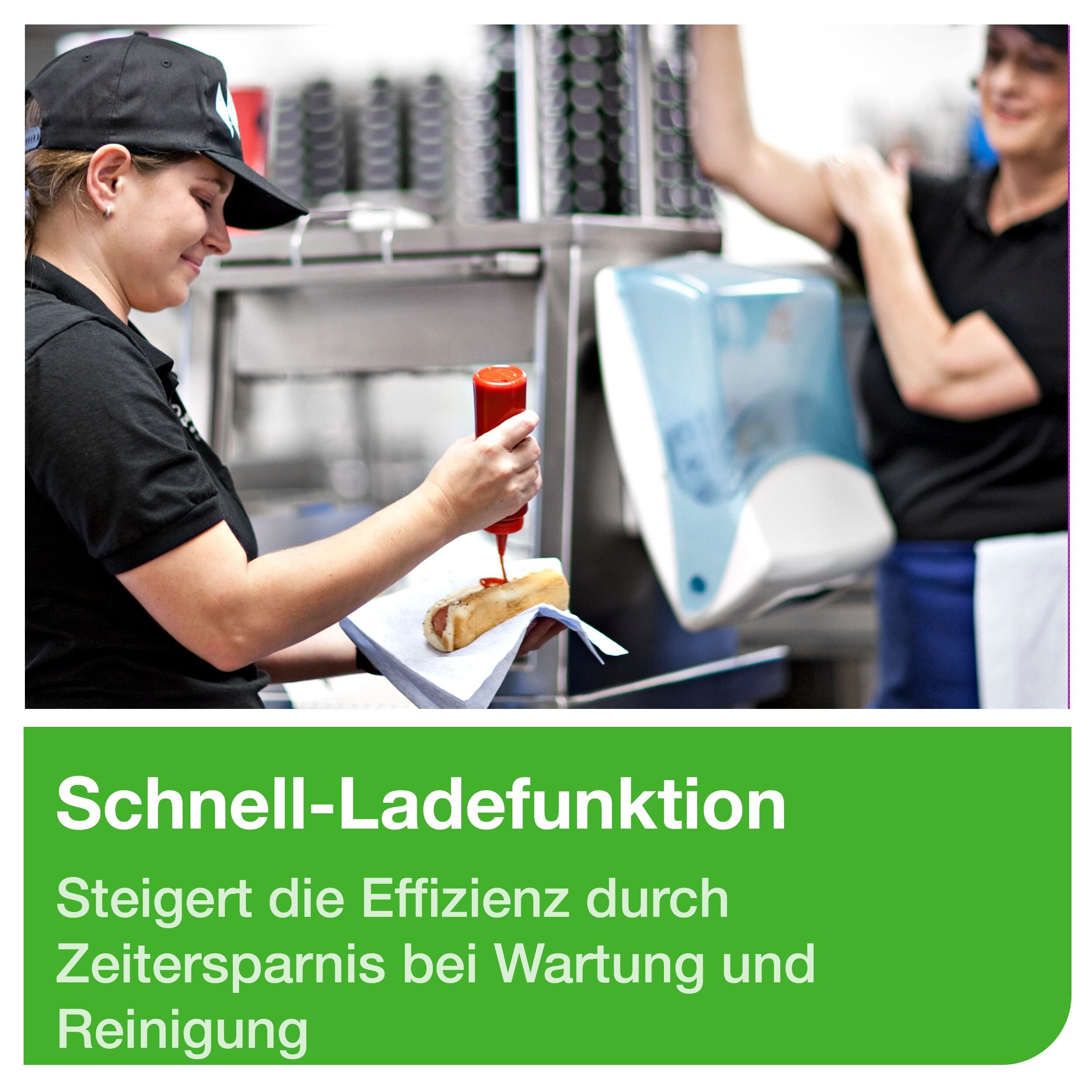 Tork Einzeltuchspender Weiß und Türkis W4, Wandmontage, Performance Linie, 654000