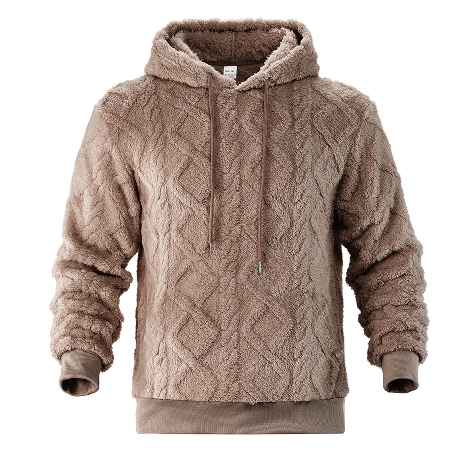 Męska bluza z kapturem Sherpa, bluzy ze sznurkiem, z długim rękawem, klasyczna odzież wierzchnia, polar, miękkie, zimowe bluzy z kapturem na pulower