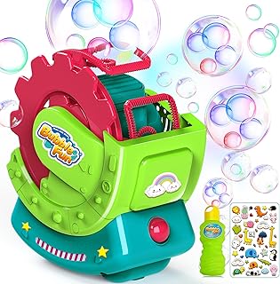 Bubble Machine, Bubble Machine for Kids Toddlers, Make Extra Large Bubbles (10 Times Larger) & Bubbles Inside Bubble, 1000+ Bubbles Per Minute, Bubbles Toys for Kids Indoor Outdoor Birthday Party