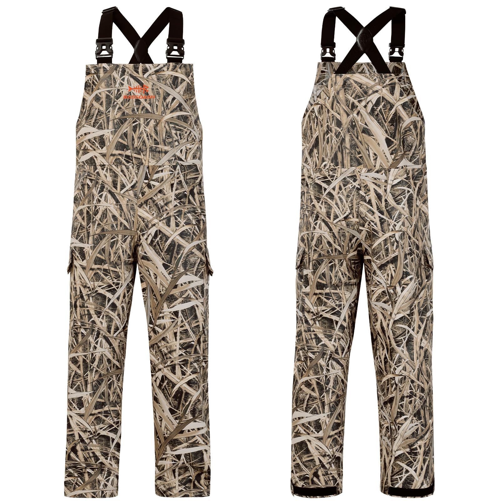 Bassdash Pantalones Impermeables para Pesca para Hombre Pantalones Impermeables Resistentes a Las Manchas Pantalones de Trabajo Ajustables y Ligeros con Revestimiento de PU