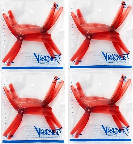 Juego de 16 piezas Vanover de 3 cuchillas (4) (rojo)