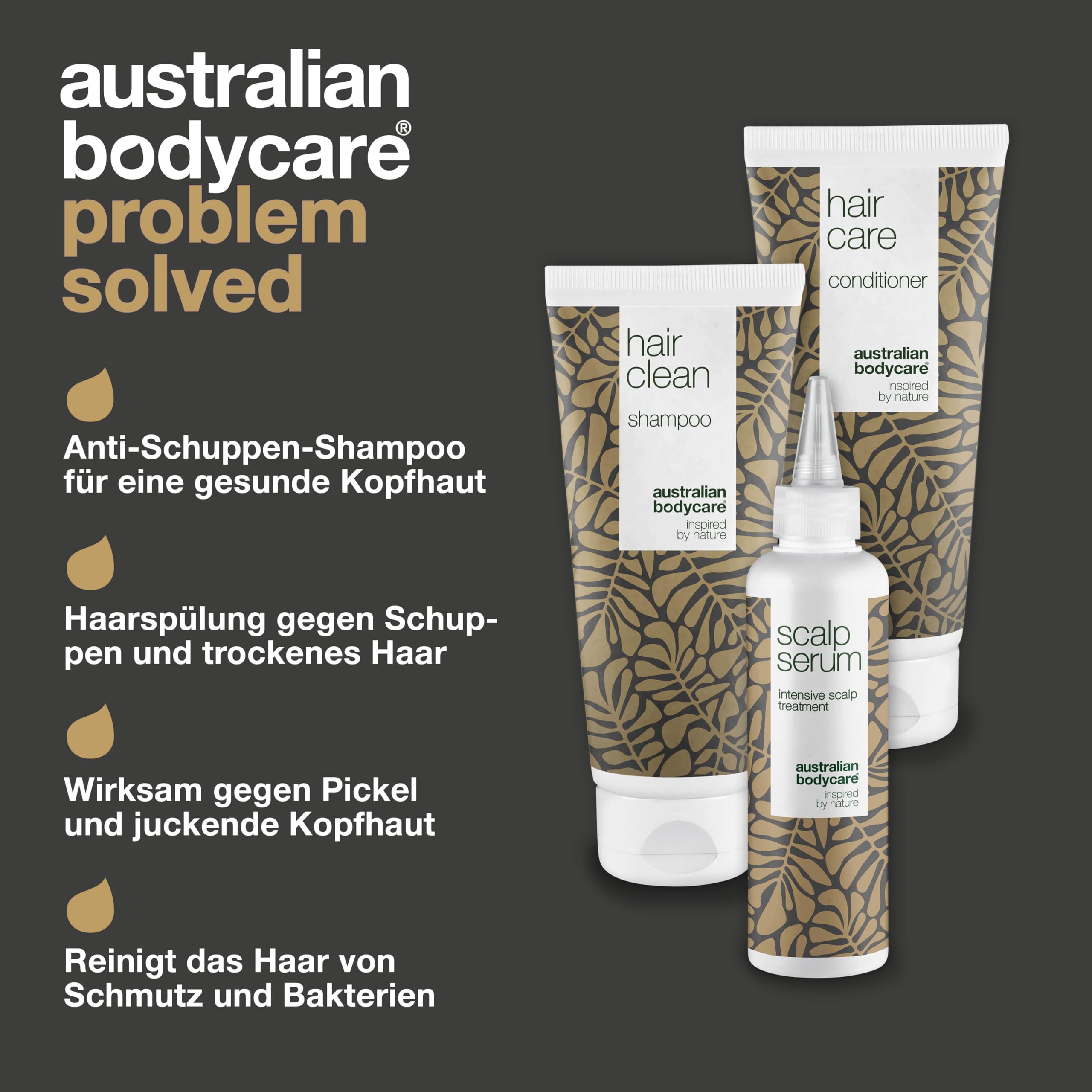 Teebaumöl-Kopfhaut-Set - Beruhigt juckende Kopfhaut und pflegt gesundes Haar.
