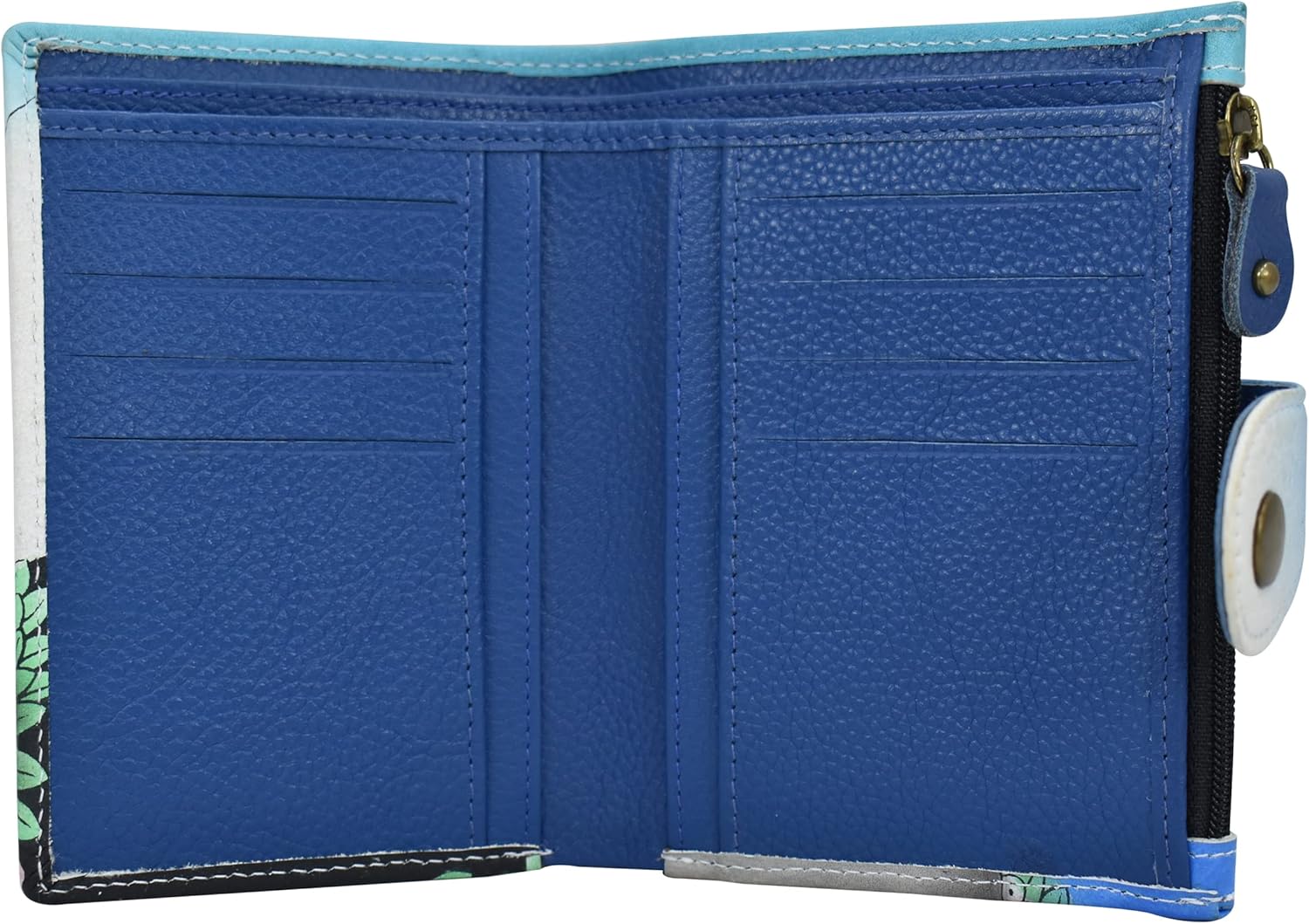 Anna by Anuschka Women's Hand Painted Genuine Leather Ladies Wallet - Image 5