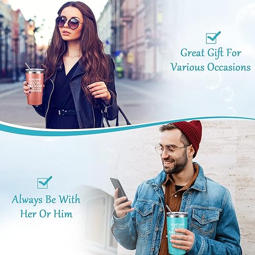 Miniatura 5 de Sieral Employee Thank You Supplies - Vaso inspirador de 20 onzas con llavero para compañeros de trabajo, regalos de agradecimiento para mujeres,