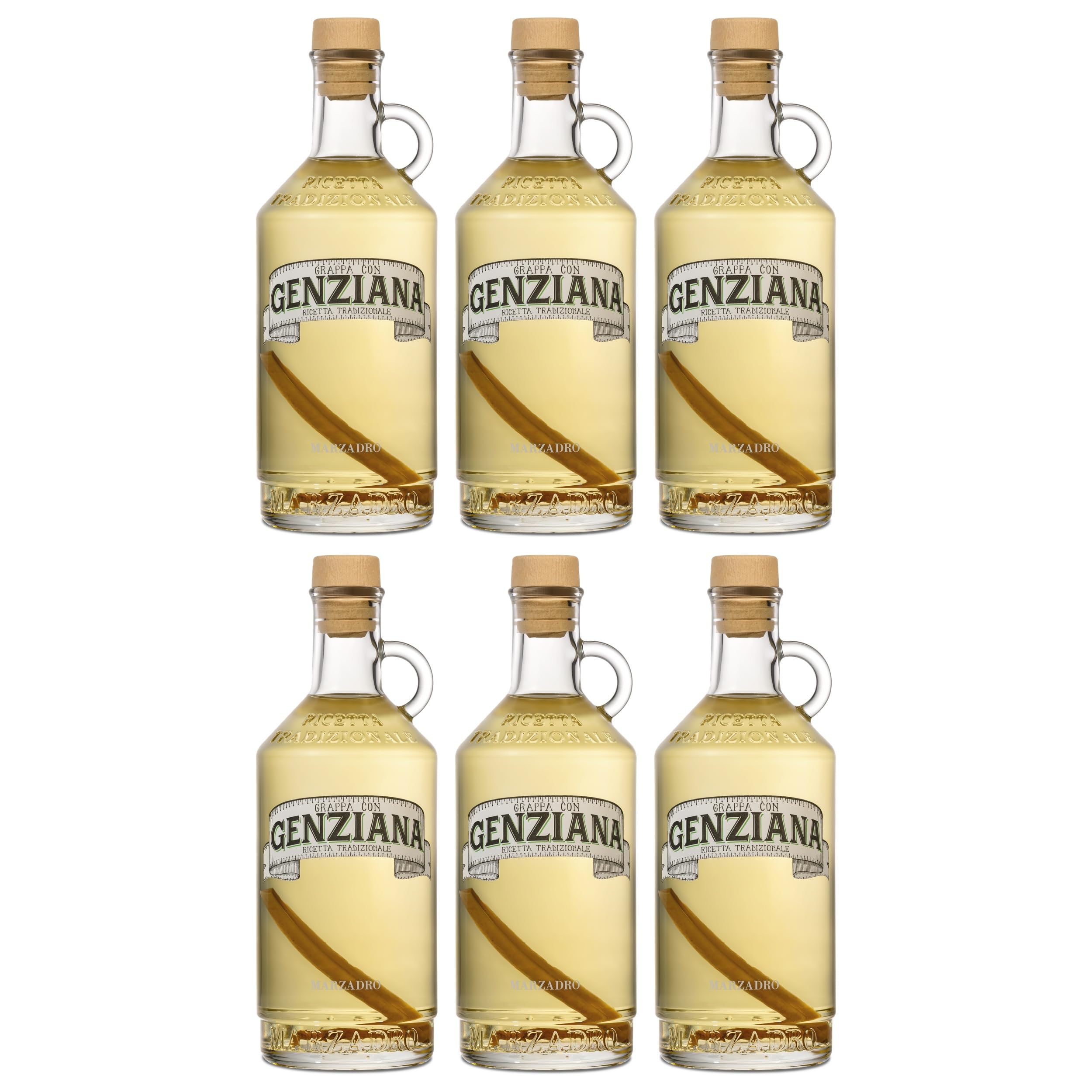 Marzadro Grappa Enzian (6 x 0.5 l)