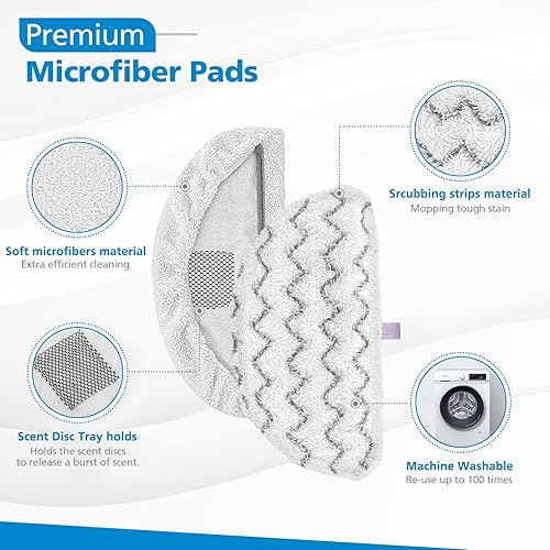 Miniatura 3 de Almohadillas para trapeador de vapor Bissell 1940 para trapeador de vapor Bissell PowerFresh 1806 1544 1440 2075A 2685A 1940W, serie 19404, pieza de