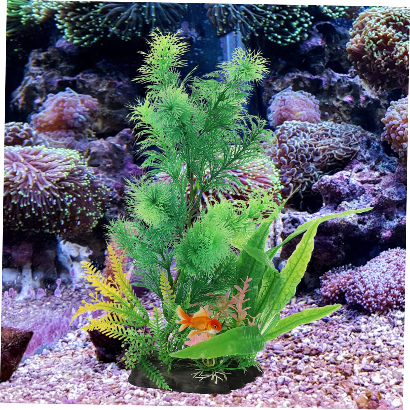 BESPORTBLE 10stücke Dekorative Künstliche Pflanzen Für Aquarien Und Pflegeleichte Wasserpflanzen Für Fischbecken Zubehör Für Ansprechende Unterwasserlandschaft