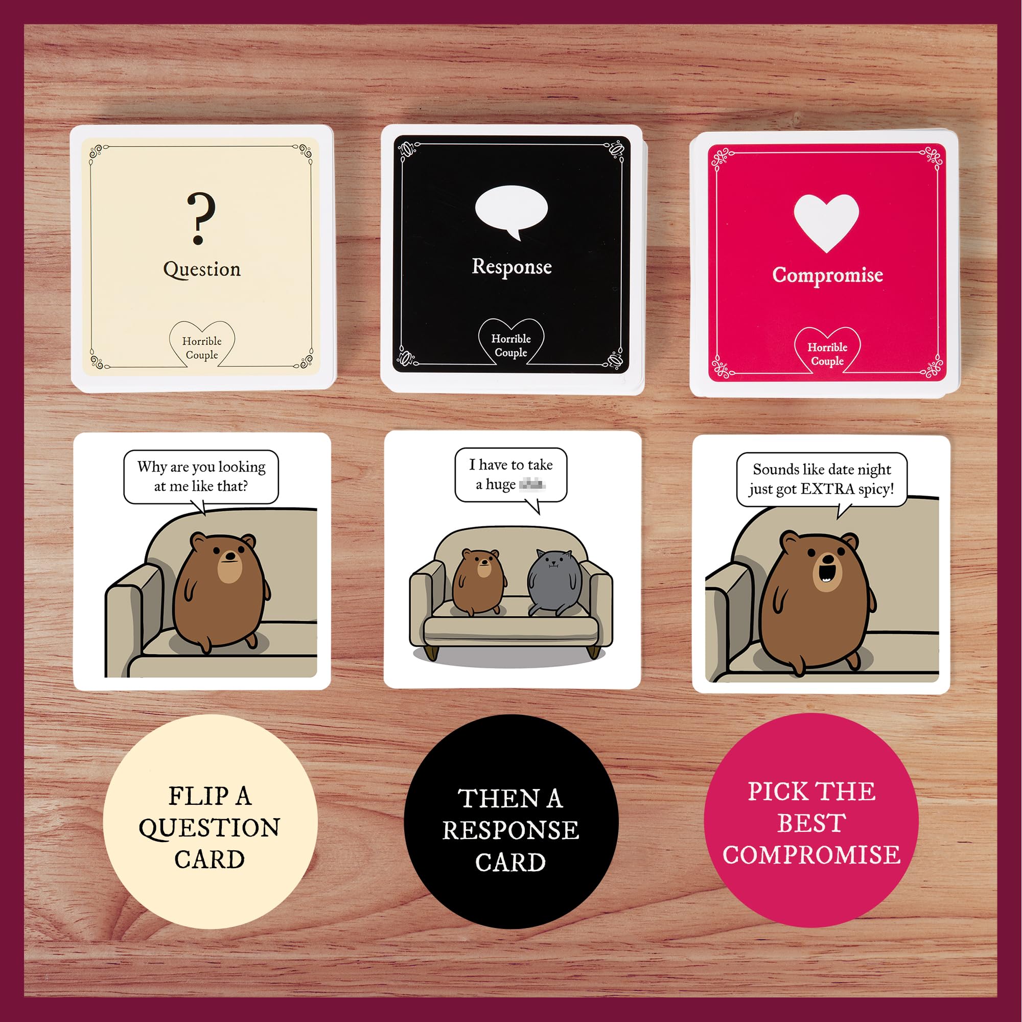 Horrible Couple – Extra Horrible Edition – Party Game For 2-8 Players, From The Creators of Horrible Therapist | A Fun Game Night with Friends, Funny Card Game for Adults On Date Night