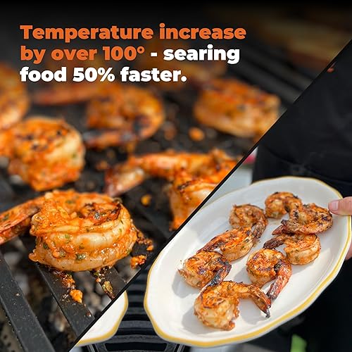 Miniatura 2 de Kit de inicio (rejilla de carbón y chips de carbón de 2 libras) convierte la parrilla de gas en carbón en cuestión de minutos - Carbón de madera