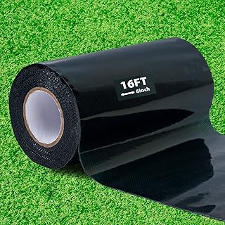 Kikerike Artificial Grass Tape Self Adhesive Double Sided, 6 Inch Width x 196 Inch Long Synthetic...