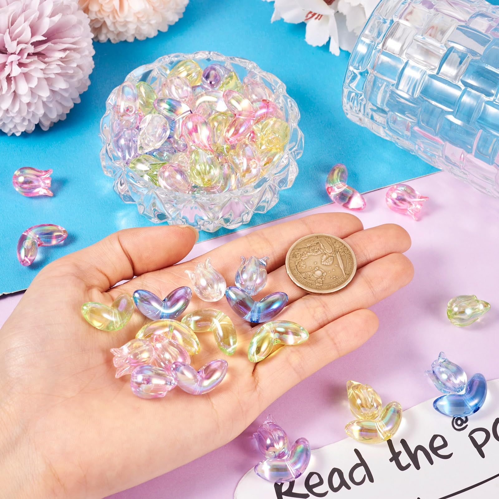 Cuentas Acrílicas Transparentes Círculo 50gr | Cuotas Sin Interés