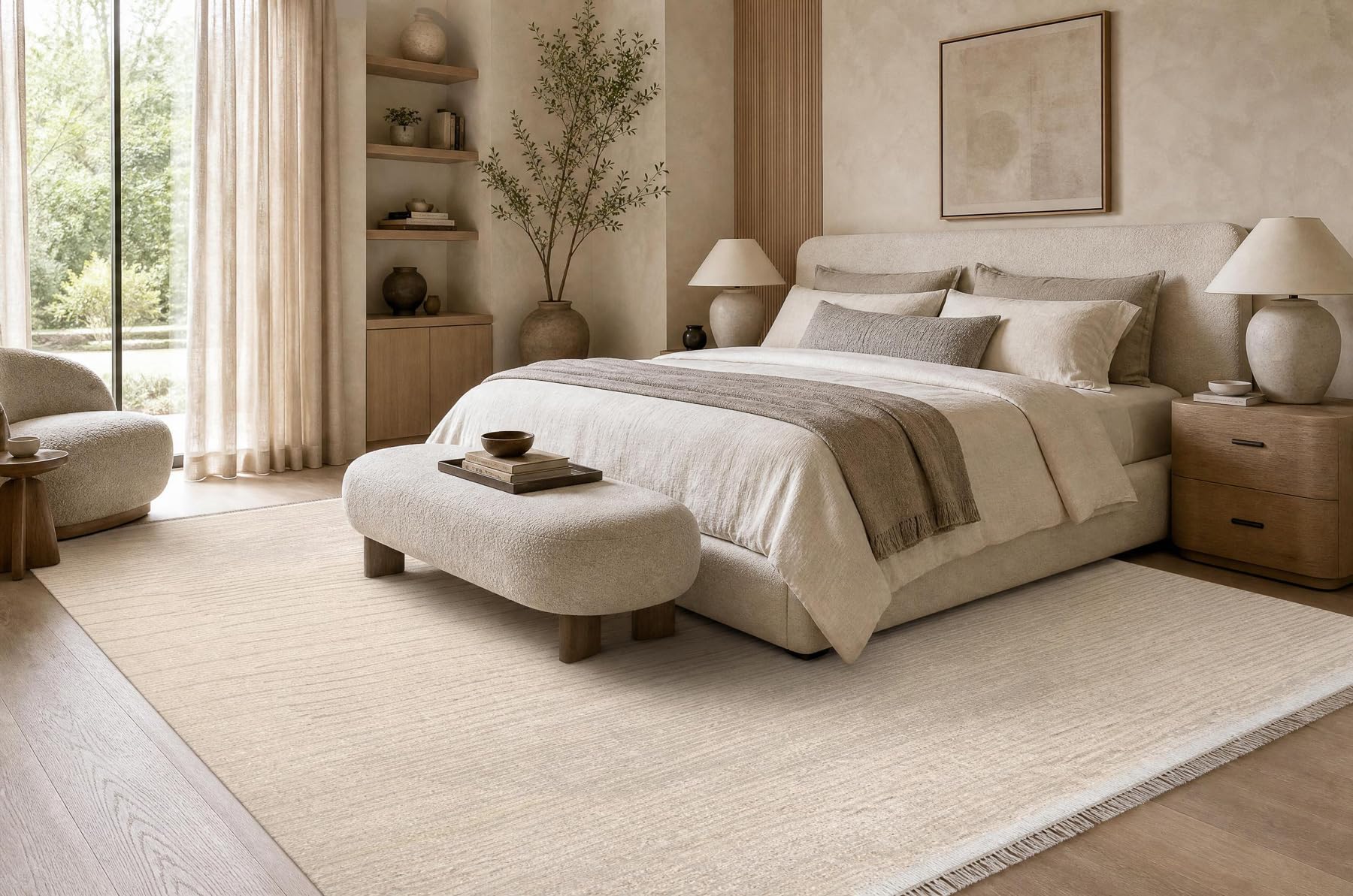 rugsx Tapis FROJE 3607 Motif à Lignes crème/Beige 180x270 cm