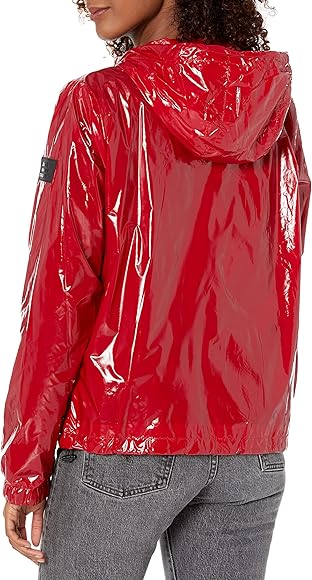 Calvin klein red raincoat Clearance