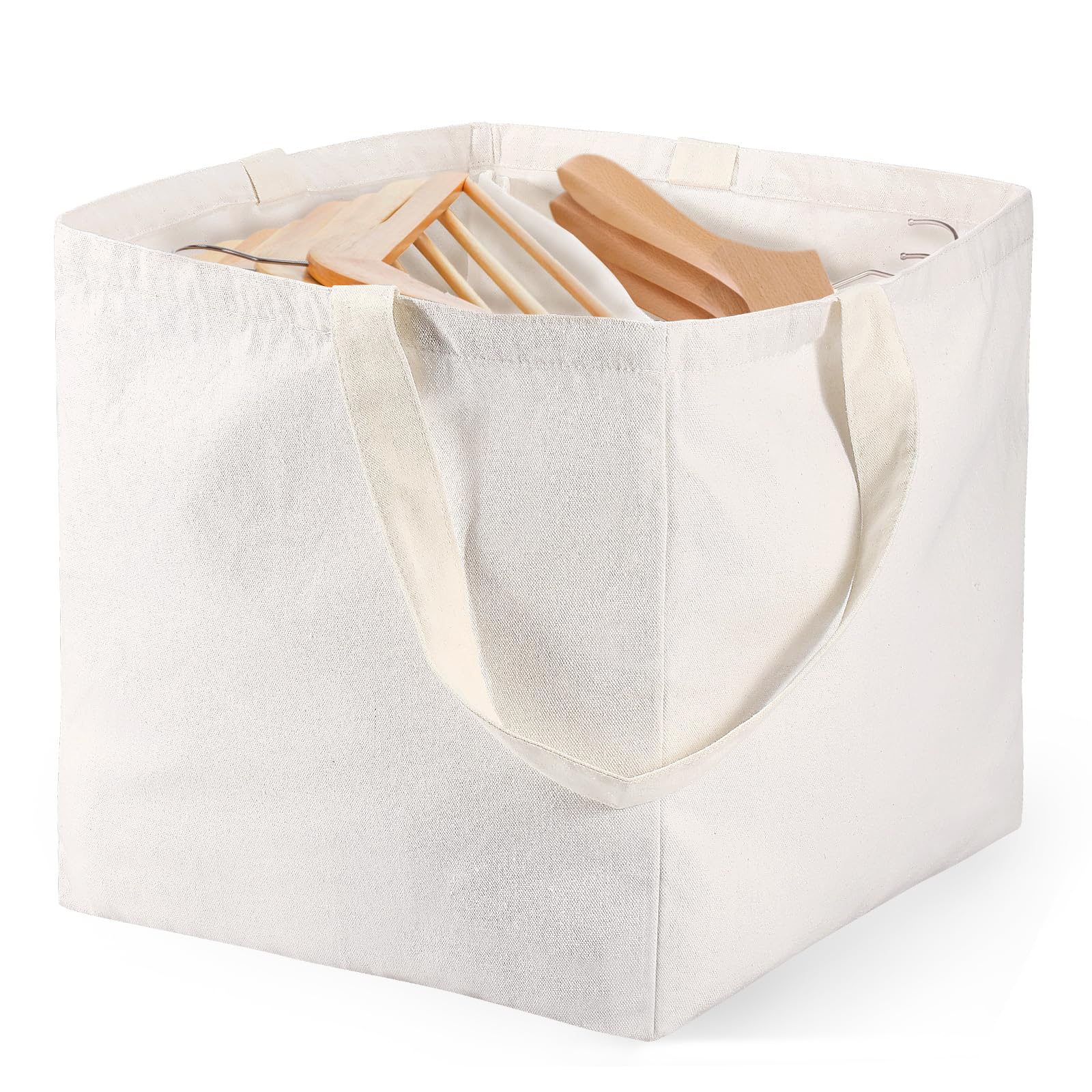 Clothes Hanger Organizer Bag, Hanger Square Storage Bag with Handles Hanger for Closet Laundry Rooms Wardrobe Drying Rack, Foldable Clothes Hanger Organizer Holder for Space Saving