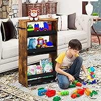 Vista 7 de TEAMIX 4 Tier Slim Storage Cart with Handle, Slide Out Storage Rolling Utility Cart Mobile Shelving Unit Organizer Trolley for Small Spaces Kitchen