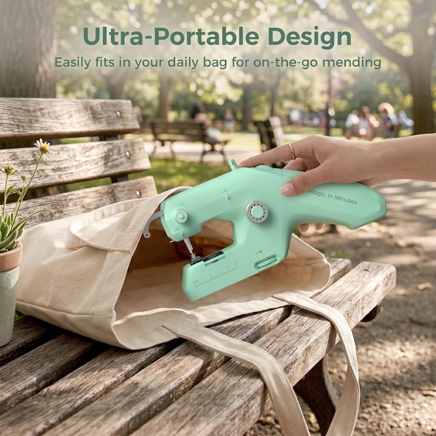 Handheld Sewing Machine, Double Thread Portable Mini Mending Stitch Tool