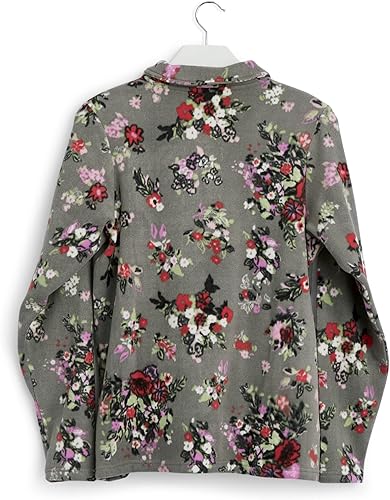 Miniatura 2 de Vera Bradley Sudadera de forro polar con cuello a presión para mujer con bolsillos (rango de tallas extendidas)