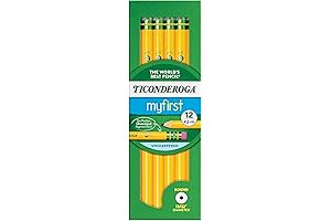 Ticonderoga® Beginners' Elementary Pencils, Perfect for Preschoolers' Chubby Hands