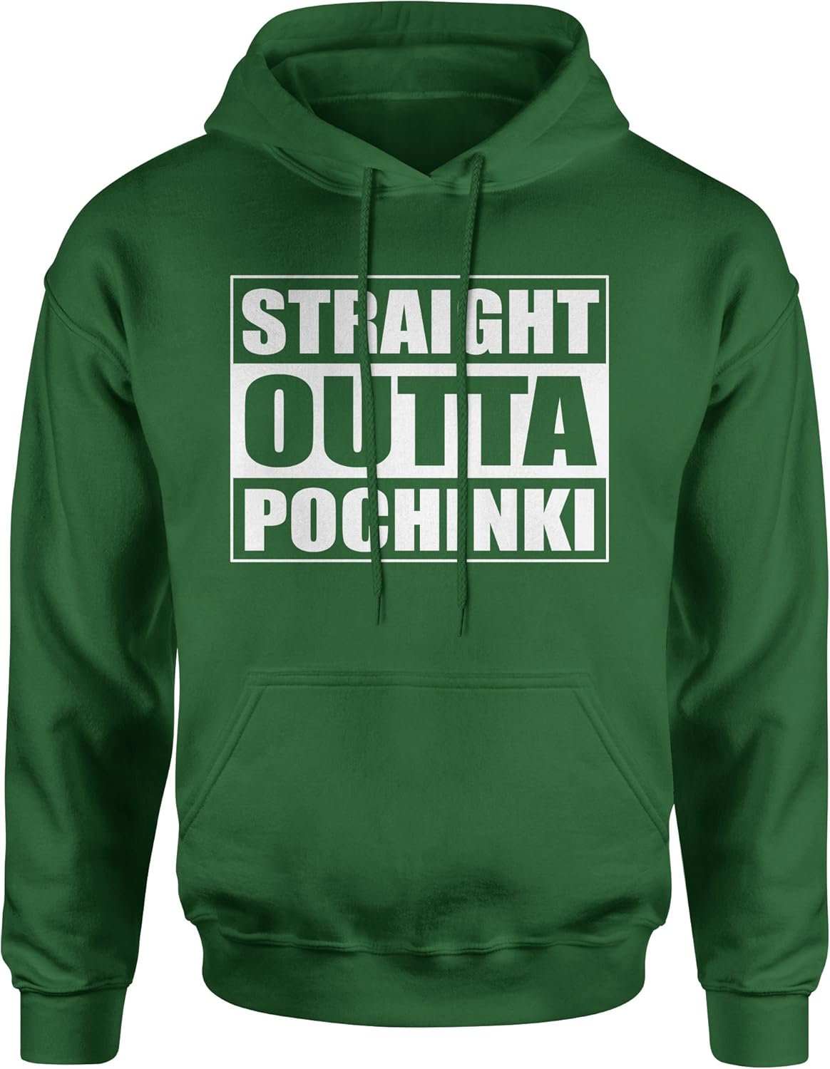 FerociTees Straight Outta Pochinki Battlegrounds Mens Womens Hooded Hoodie