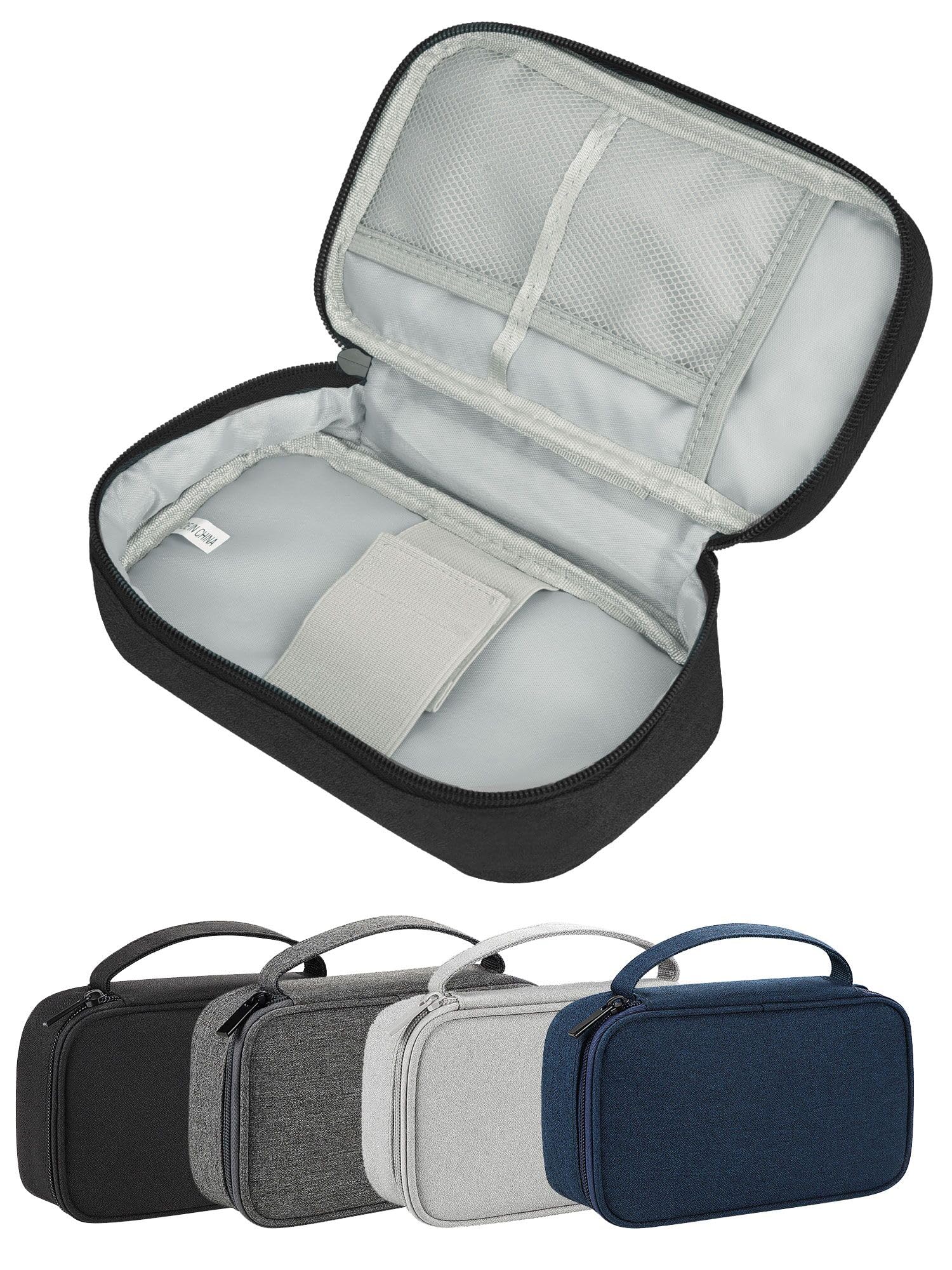 Arae Elektronik Organizer Tasche Kabel Tech Pouch Einfachschicht 25x12x6,5cm - Leichtgewicht Aufbewahrung mit Feuchtigkeitsschutz für Reise und Büro, L
