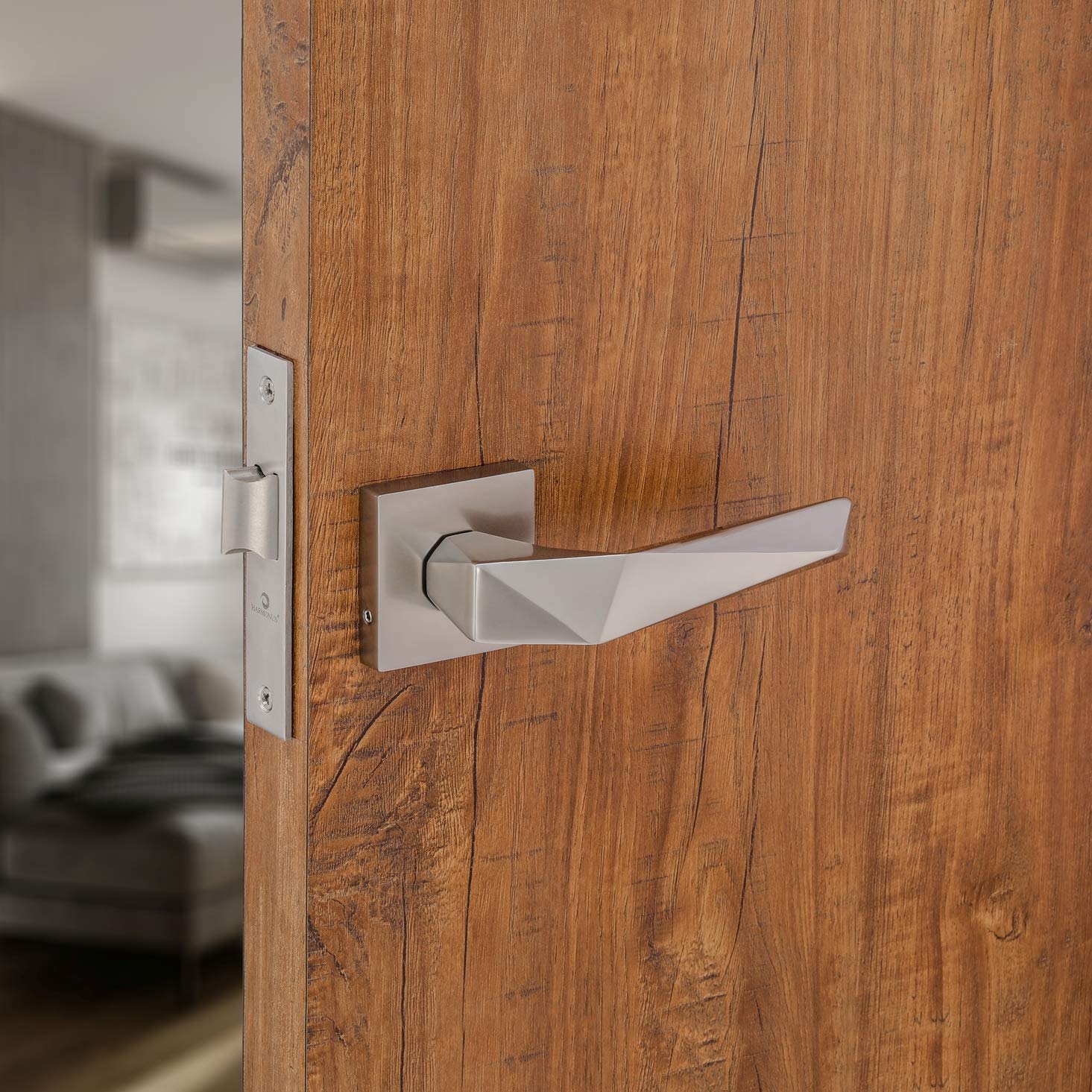 HARMONUS Zinc Alloy Mortise Door Lock Handle/Rose Mortice Door Handle Set with Baby Latch (Satin/HI-5115) (B07Z2TDBTG) Amazon Price History, Amazon Price Tracker