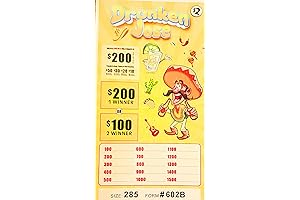 Pull Tabs Bingo Tickets With 285 Count Drunken Jose Seal Cards Holders