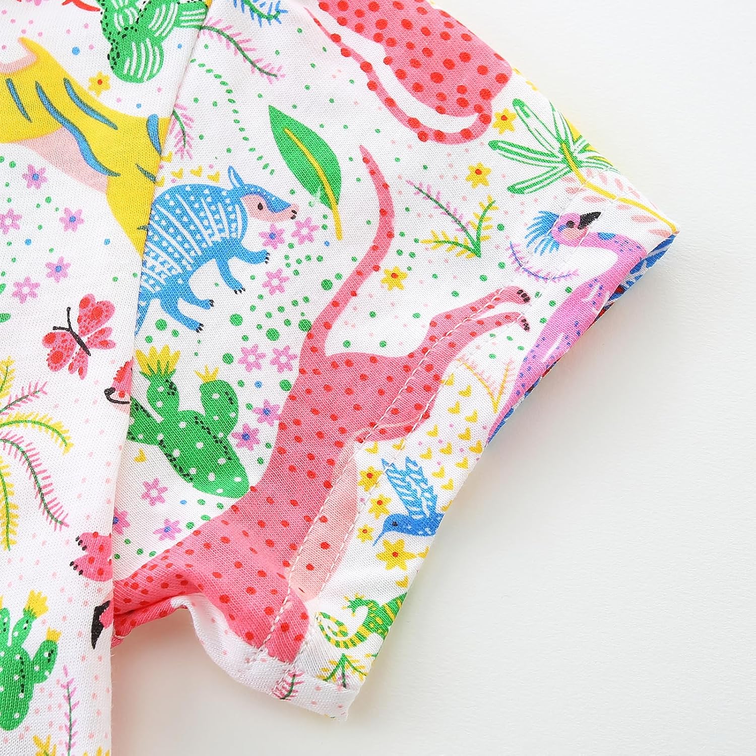 BeiVSlley Baby Girls Cotton Dress - Short Sleeve Toddler Summer Dresses, Kids Comfy Twirl A-Line Sundress for 2-7T - Image 2