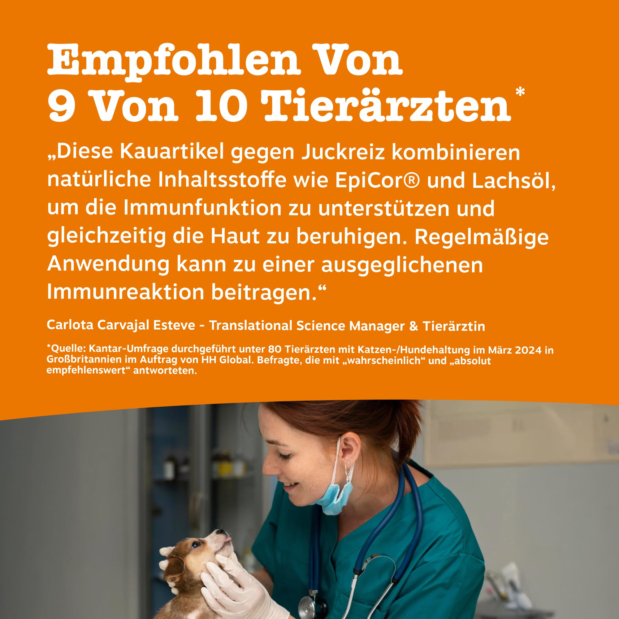Zesty Paws Anti-Itch für Hunde – Hilfe bei juckender Haut, Pfoten & Ohren – Gegen Lecken & Kratzen – Unterstützt Immunsystem & Verdauung – Mit Lachsöl & Probiotika – 90 Soft Chews