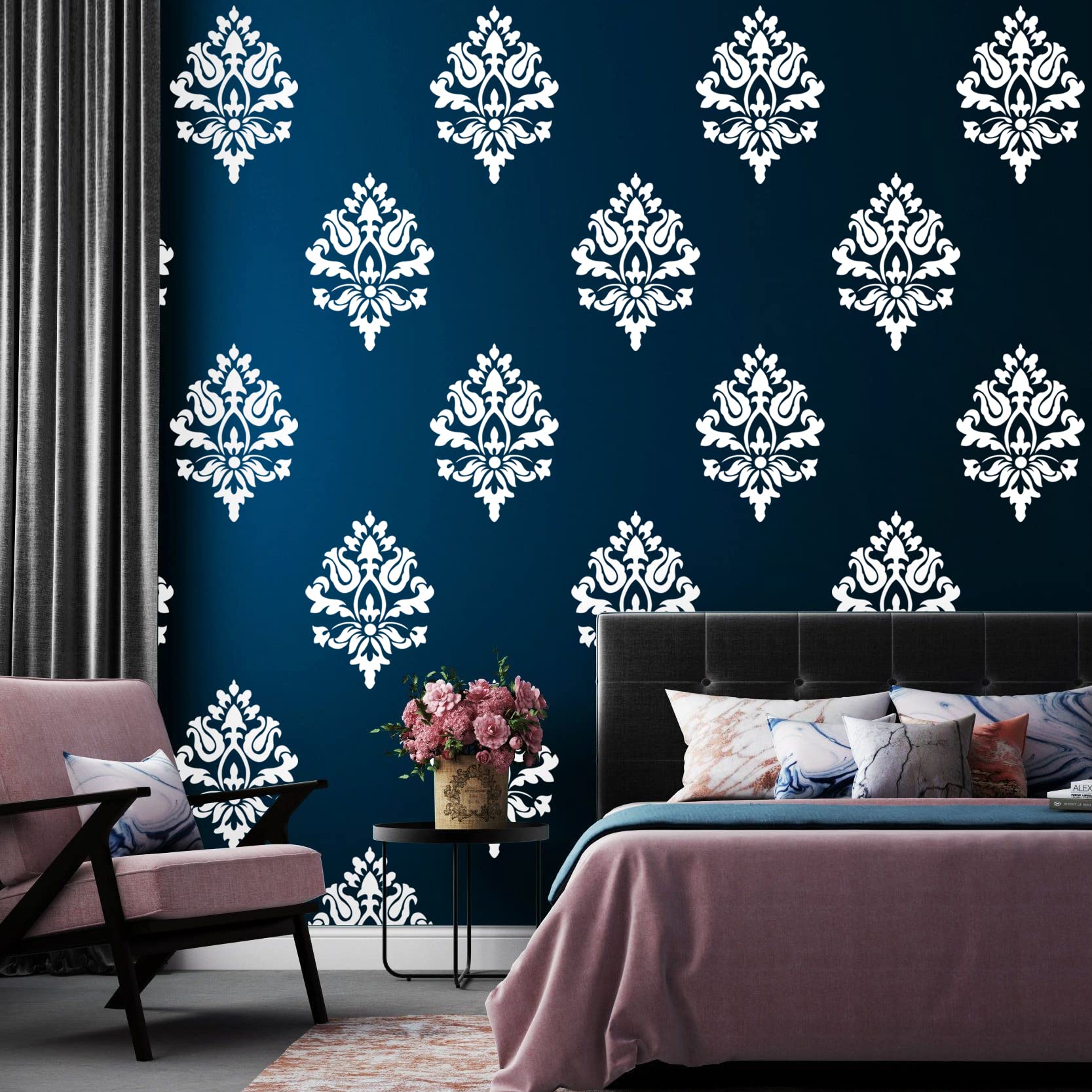 RDMDECOR Trendy Enclosed Floral Paint DIY Reusable wall stencil for home decoration Size : (16 Inches x 24 Inches) (B09TT9Y6NG) Amazon Price History, Amazon Price Tracker