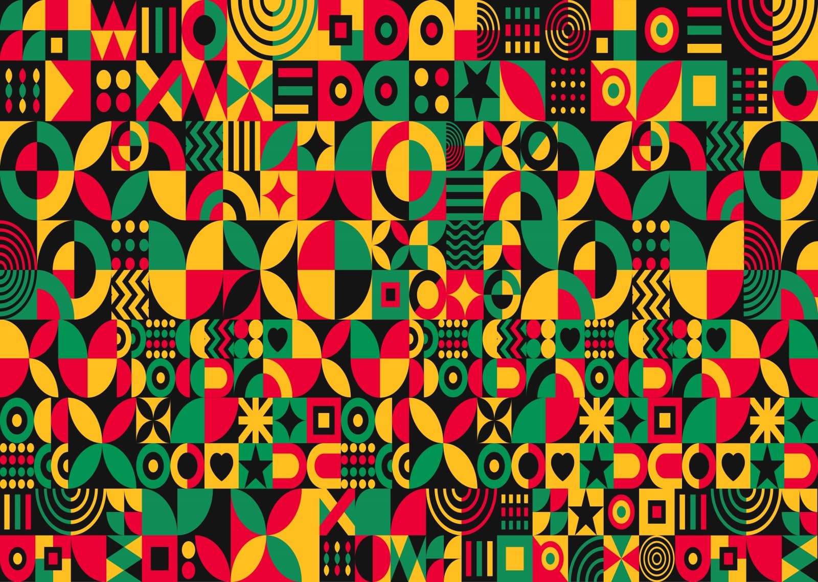 BELECO 3.6x3m Sfondo in tessuto Kwanzaa | Motivi geometrici colorati mese della storia nera sfondo celebrazione cultura afroamericana shooting foto