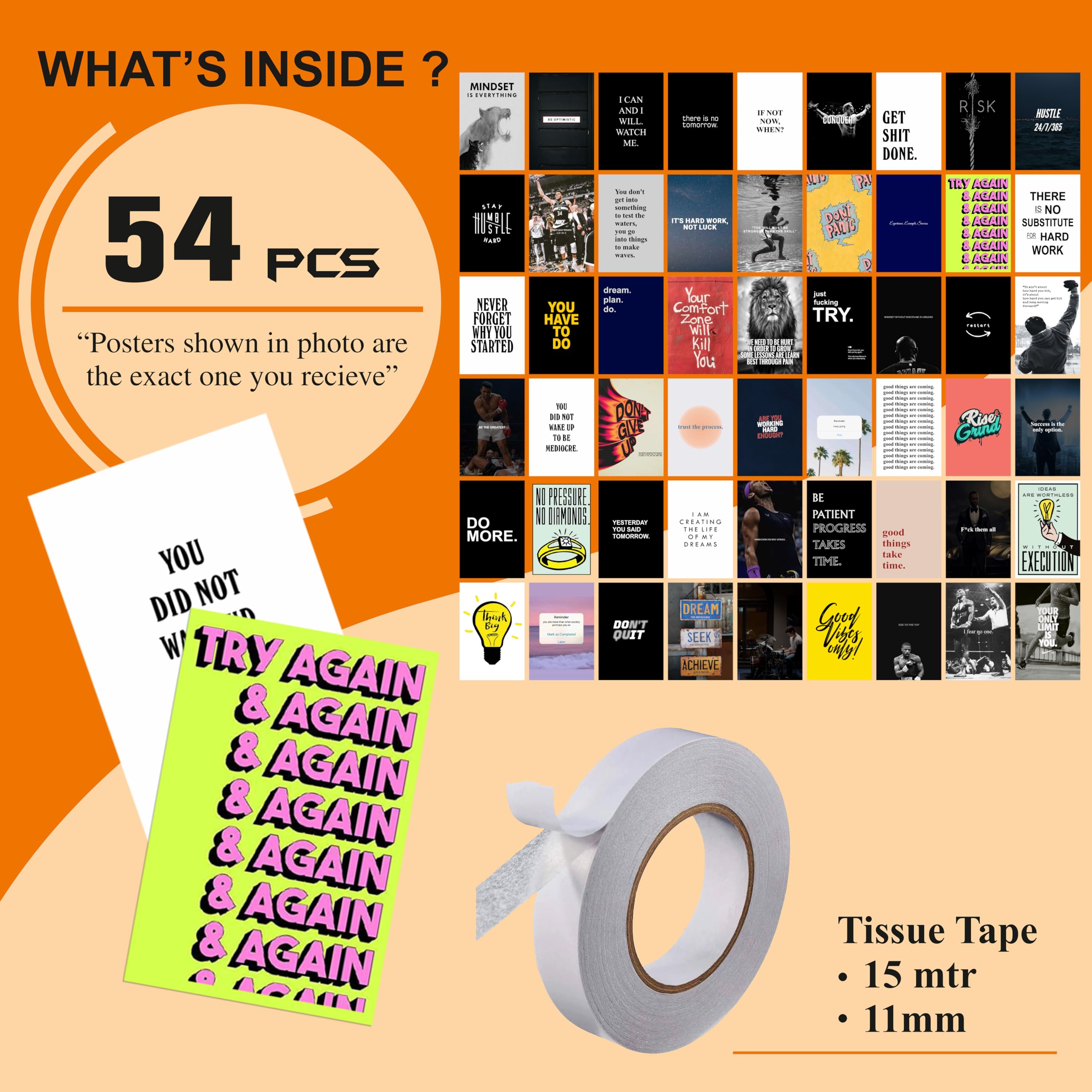 Aesthetic Wall Collage Kit - 54 Posters -6