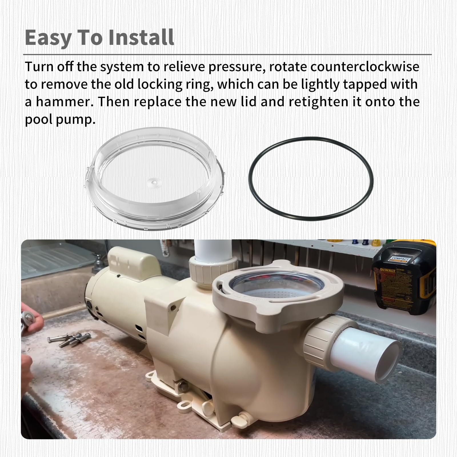 Amazon.com: Vsttar 350091 Pool Pump Lid Compatible with Pentair