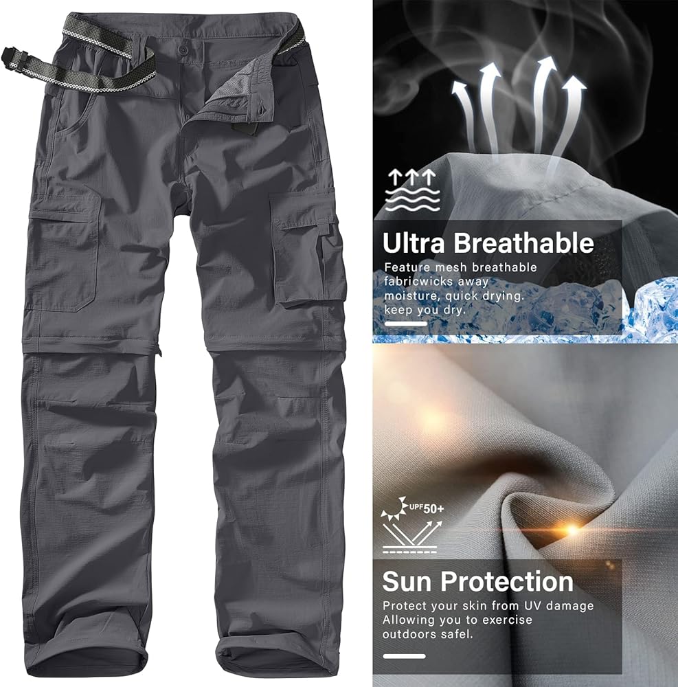 Amazon.com: Mens Hiking Pants Outdoor Quick Dry Lightweight