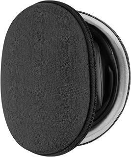Geekria Shield Headphones Case Compatible with Skullcandy Riff 2, Crusher ANC, Crusher Evo, Hesh ANC, Hesh 3, Replacement Hard Shell Carrying Bag with Cable Storage (Dark Grey)