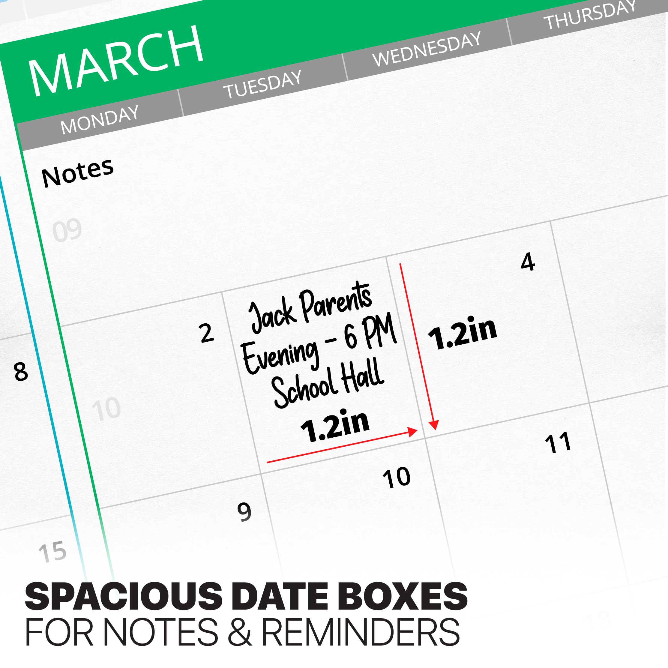 Planificador de pared 2026 Reino Unido, tamaño A1, extragrande, 84 x 60 cm, calendario familiar para el hogar, oficina, calendarios de profesores y organizadores personales, edición de cajas plegadas