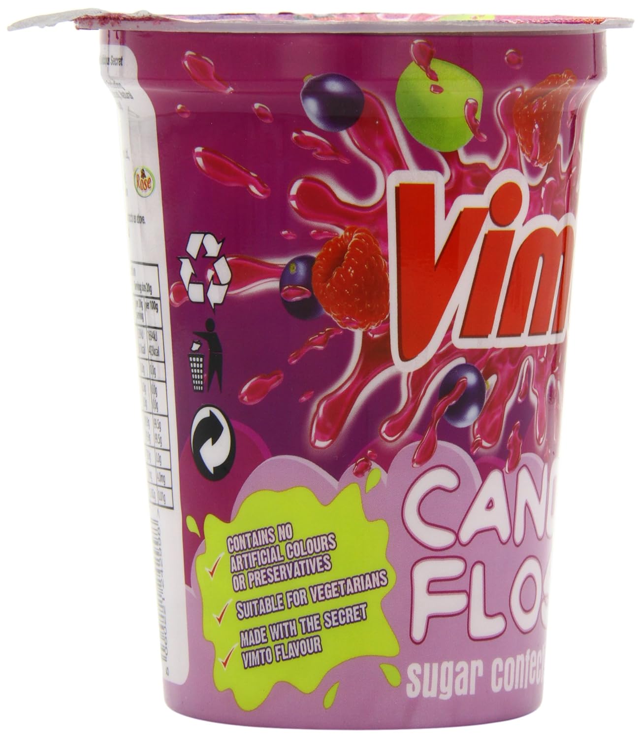 Vimto Candy Floss Cup 20g (Pack of 12)