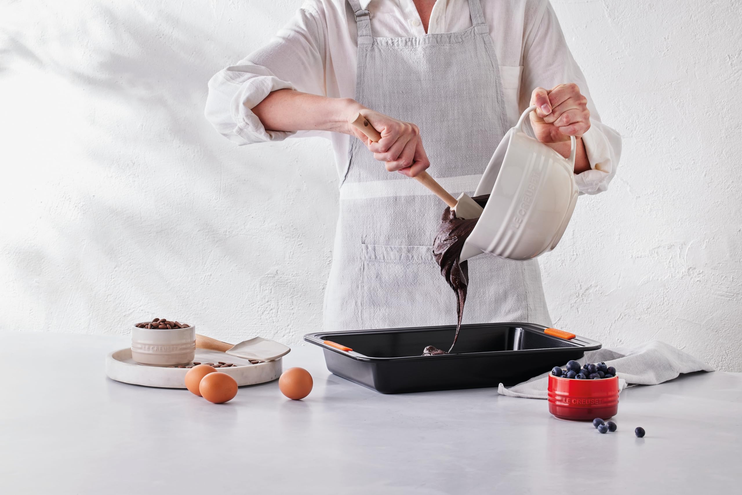 Le Creuset Pichet Mélangeur en Céramique, 2 L, Meringue, 70106207160002