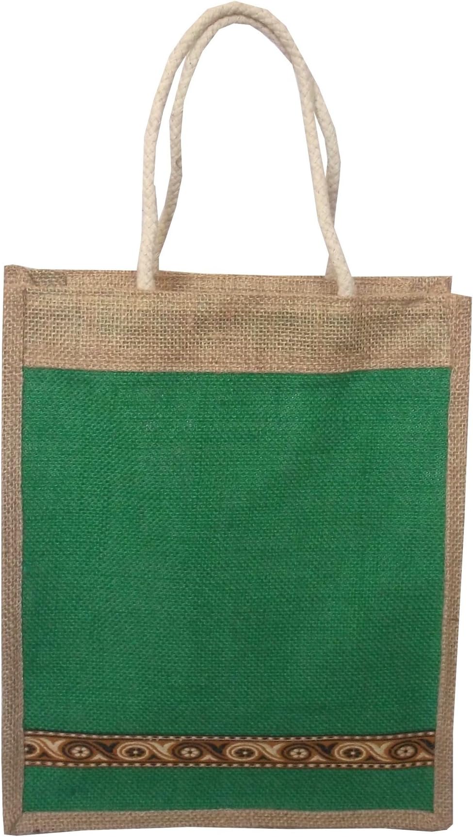 Style and Culture Jute Bag for Multi purpose use- Lunch bag, shopping bag, Gift bag (Color-Multi)