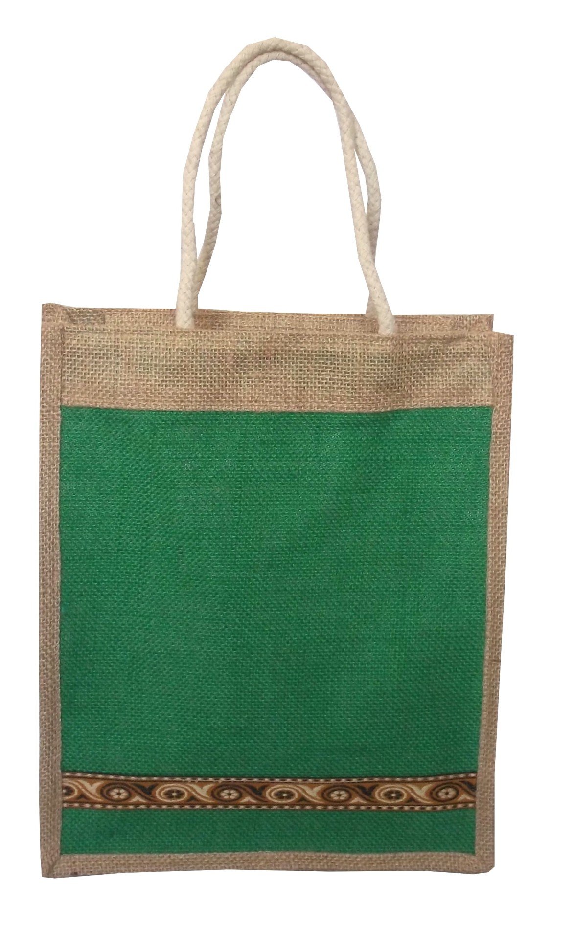 Style and Culture Jute Bag for Multi purpose use- Lunch bag, shopping bag, Gift bag (Color-Multi)