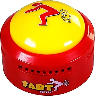 Talkie Toys Products Fart Button - Lights Up and Plays 20 Funny Fart Sounds - Fun Prank & Gag Gift - Funny Gift & Stocking Stuffer