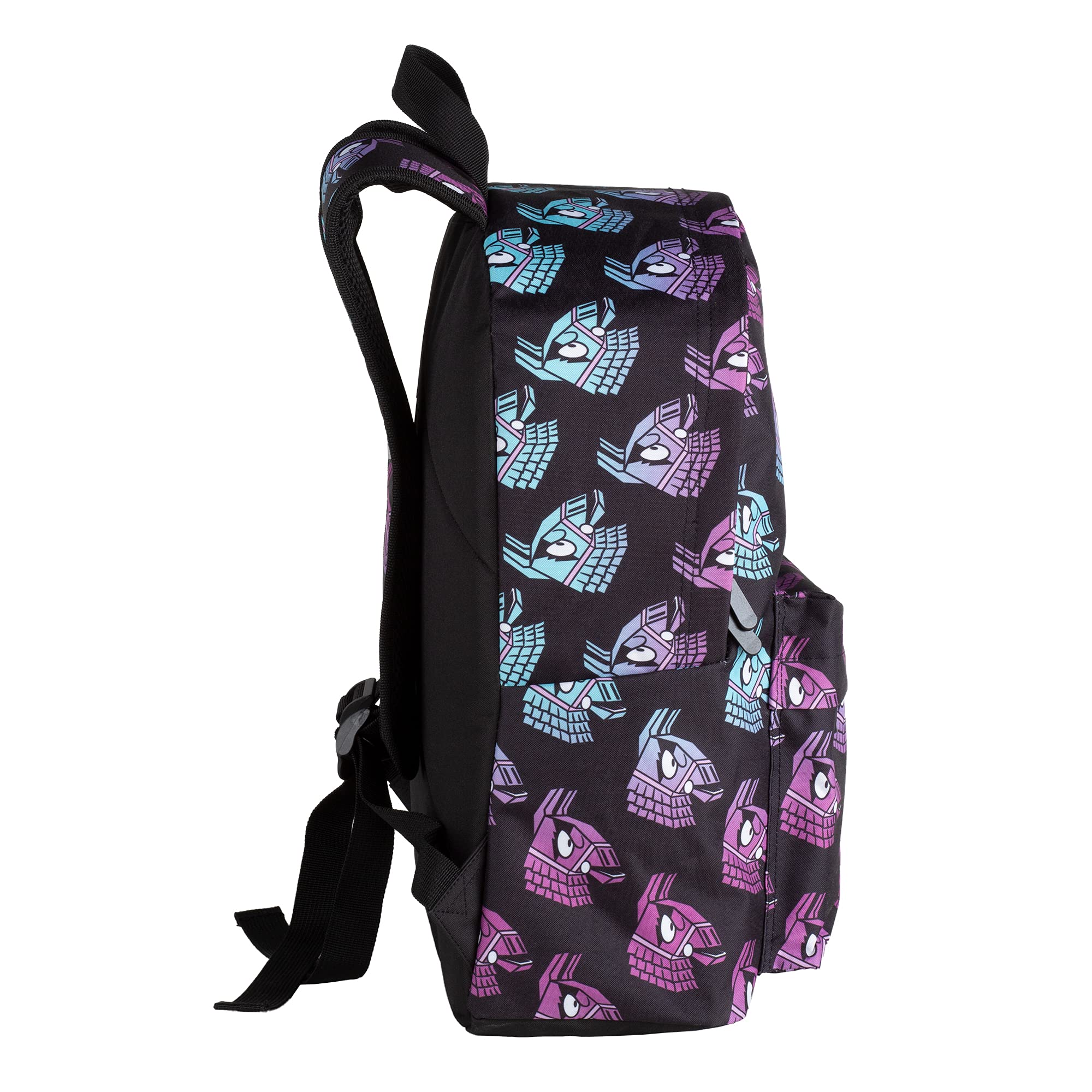 Mochila Escolar - Fortnite - Llama - Compartimento Principal y Bolsillo Frontal - Interior Forrado con Porta ordenador - Tirantes Ergonómicos y Acolchados - 41 x 31 x 13.5 cm - Toybags