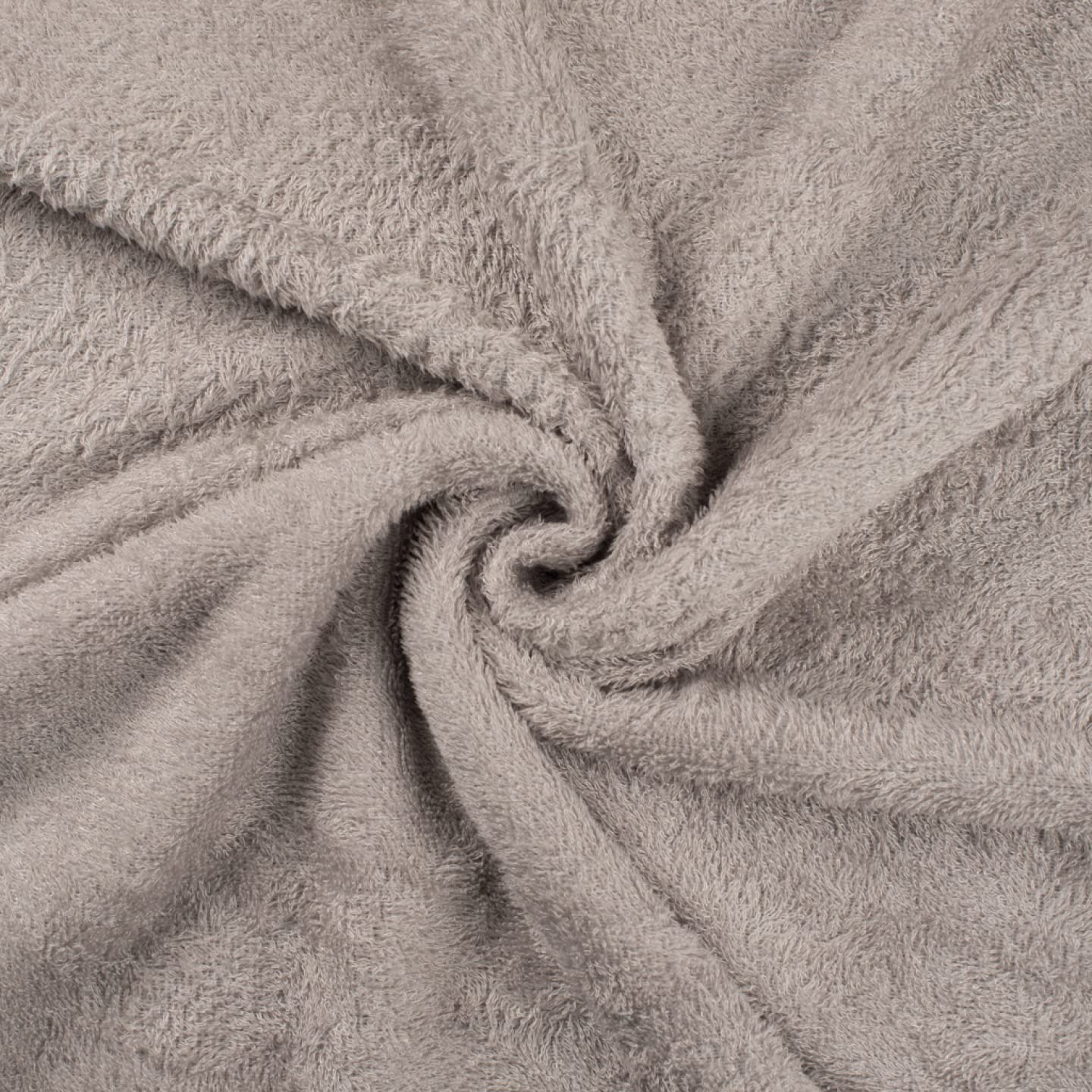 Soft Bamboo Terry Towelling Fabric Material - Silver, 1Mtr - 150cm x 100cm