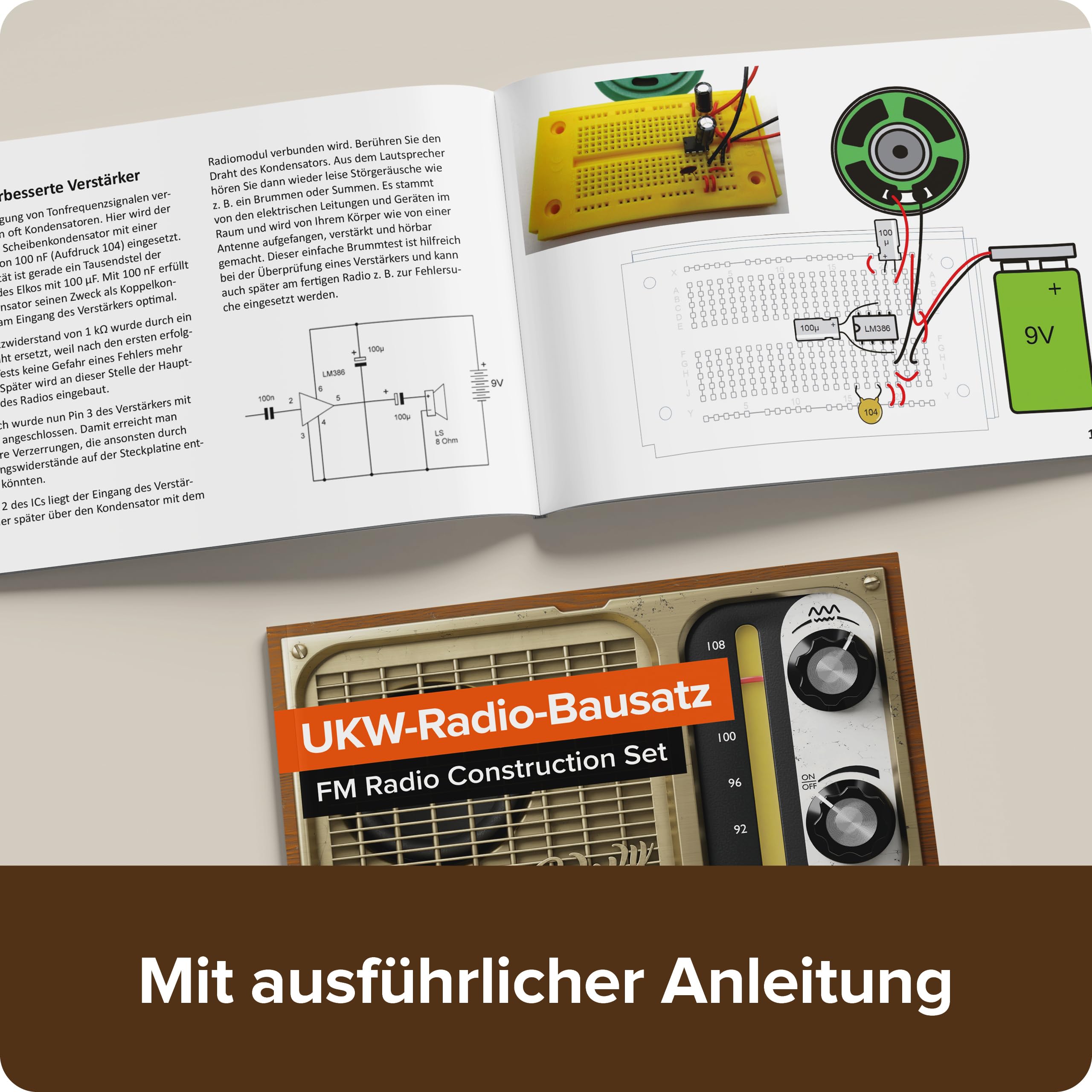 FRANZIS 67226 - UKW-Radio-Bausatz: FM Radio Construction Set.
