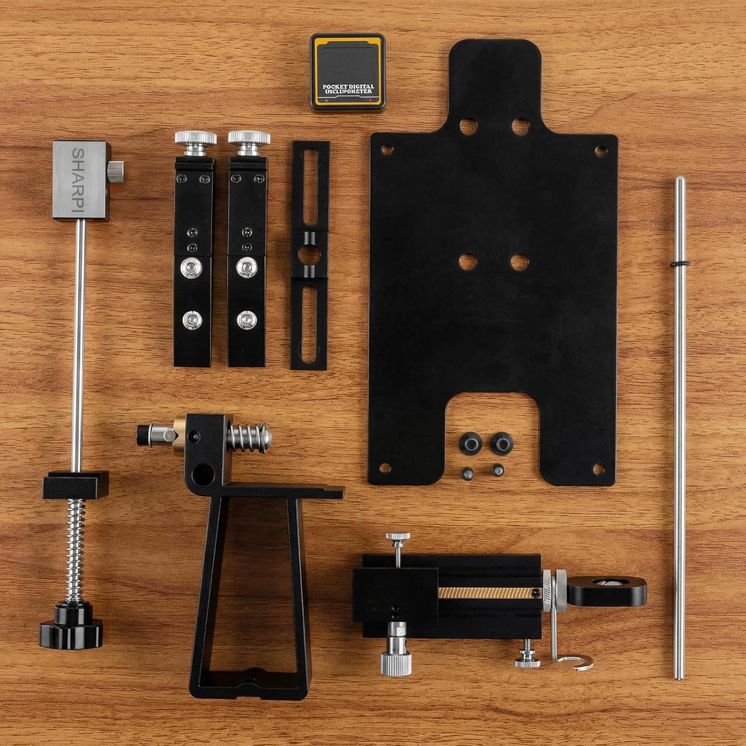 Precision Knife Sharpening System, Adjustable Angle Guided Sharpener Kit with 5 Diamond & Ceramic Stones, for Kitchen, Hunting, Pocket – Professional Sharpening Tool