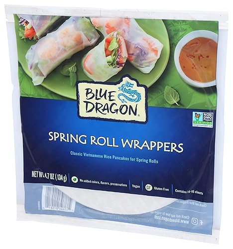 Miniatura 5 de Masa para rollitos de primavera Blue Dragon 47onzas